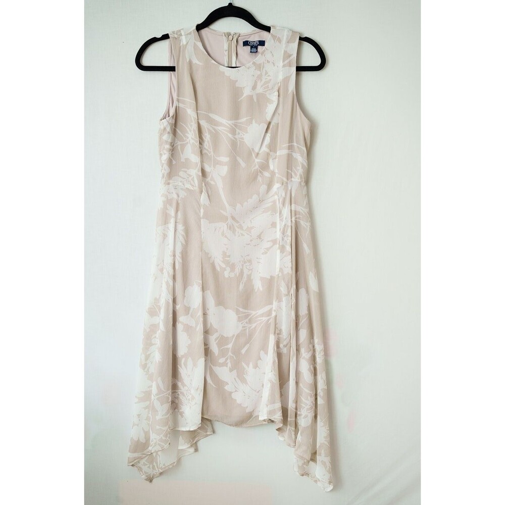 Chaps womens dress fairy waterfall sheath 6 office party cocktail wedding guest